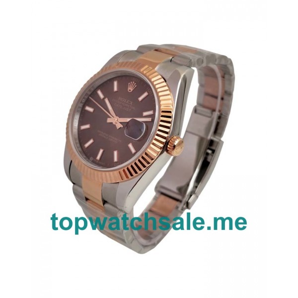 UK Chocolate Dials Steel And Rose Gold Rolex Datejust 126331 Replica Watches