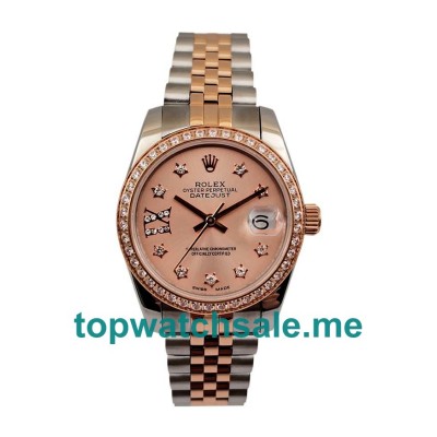 UK Rose Gold Dials Steel And Rose Gold Rolex Datejust 279381 Replica Watches