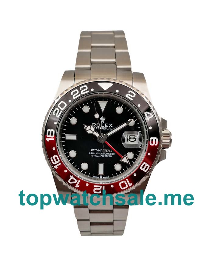 UK Black Dials Steel Rolex GMT-Master II 16710 Replica Watches