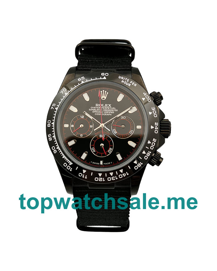 UK Black Dials Black Steel Rolex Daytona 16519 Replica Watches