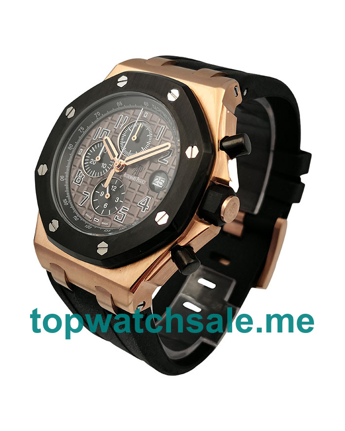 UK 43MM Black Bezels Replica Audemars Piguet Royal Oak Offshore 25940OK.OO.D002CA.01 Watches