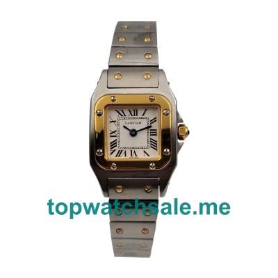 UK Steel And Gold Replica Santos De Cartier W20012C4 Quartz Watches