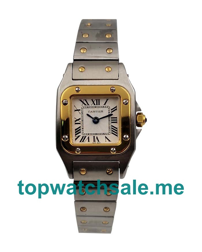 UK Steel And Gold Replica Santos De Cartier W20012C4 Quartz Watches