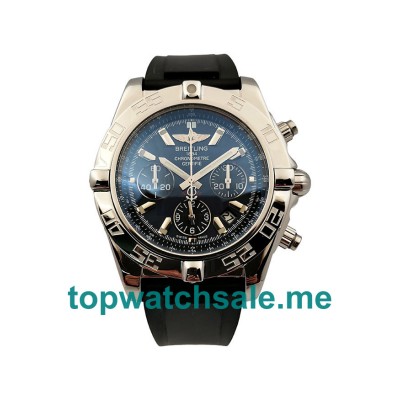 UK Blue Dials Steel Breitling Chronomat AB0110 Replica Watches