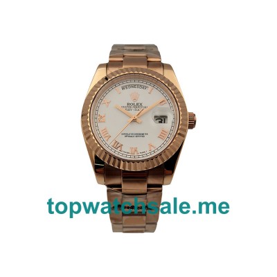 UK White Dials Rose Gold Rolex Day-Date 118235 Replica Watches