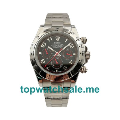 UK Black Dials White Gold Rolex Daytona 116509 Replica Watches