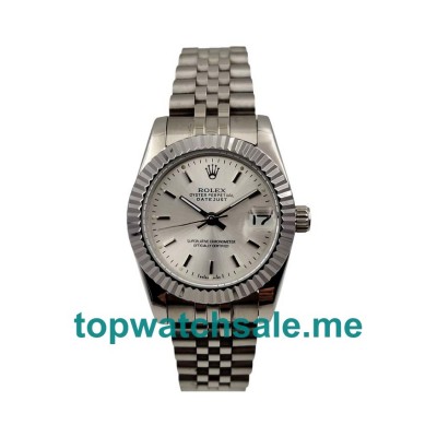 UK Silver Dials Steel Rolex Datejust 179174 Replica Watches