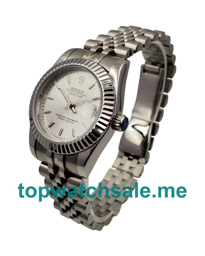 UK Silver Dials Steel Rolex Datejust 179174 Replica Watches