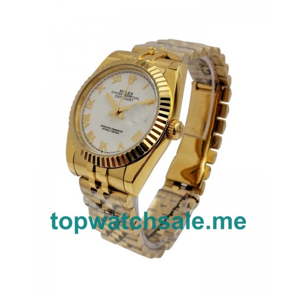 UK White Dials Gold Rolex Datejust 116238 Replica Watches