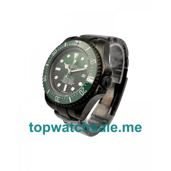 UK Green And Black Dials Black Steel Rolex Sea-Dweller Deepsea 126660 Replica Watches