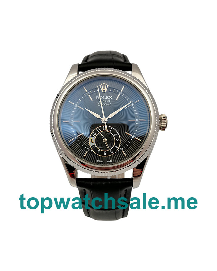 UK Black Dials Steel Rolex Cellini 50529 Replica Watches