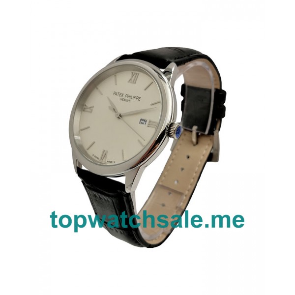 UK White Dials Steel Patek Philippe Calatrava 5227G Replica Watches