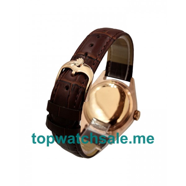 UK Silver Dials Rose Gold Rolex Cellini 50505 Replica Watches