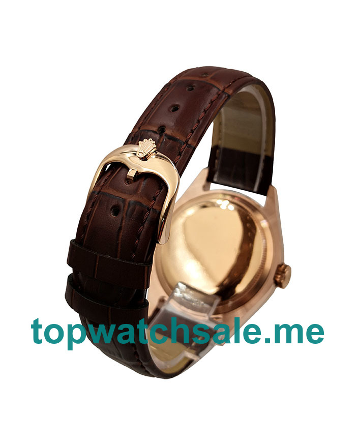 UK Silver Dials Rose Gold Rolex Cellini 50505 Replica Watches