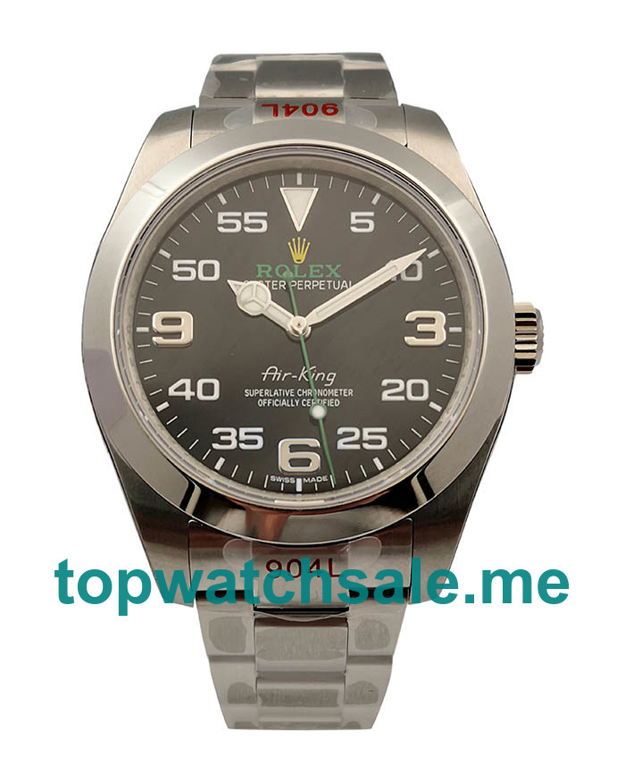 UK Black Dials Steel Rolex Air-King 116900 Replica Watches