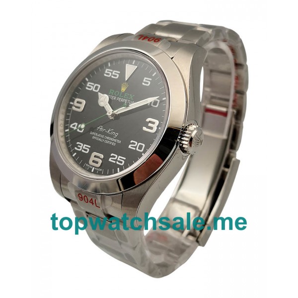 UK Black Dials Steel Rolex Air-King 116900 Replica Watches