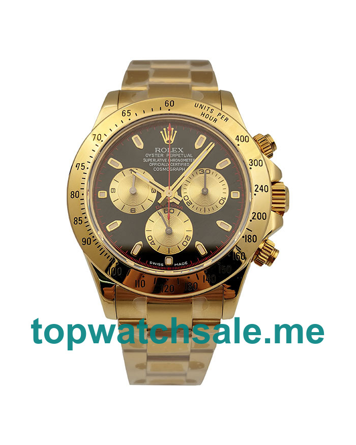 UK Black Dials God Rolex Daytona 116528 Replica Watches