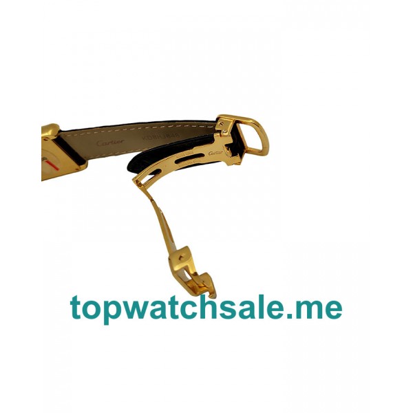 UK White Dials Gold Cartier Tank Solo W5200002 Replica Watches