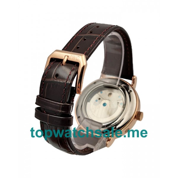 UK White Dials Rose Gold IWC Portofino 171740 Replica Watches
