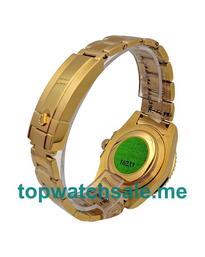 UK Blue Dials Gold Rolex Submariner 116618 Replica Watches