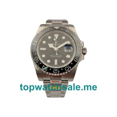 UK Black Dials Steel Rolex GMT-Master II 116710LN Replica Watches