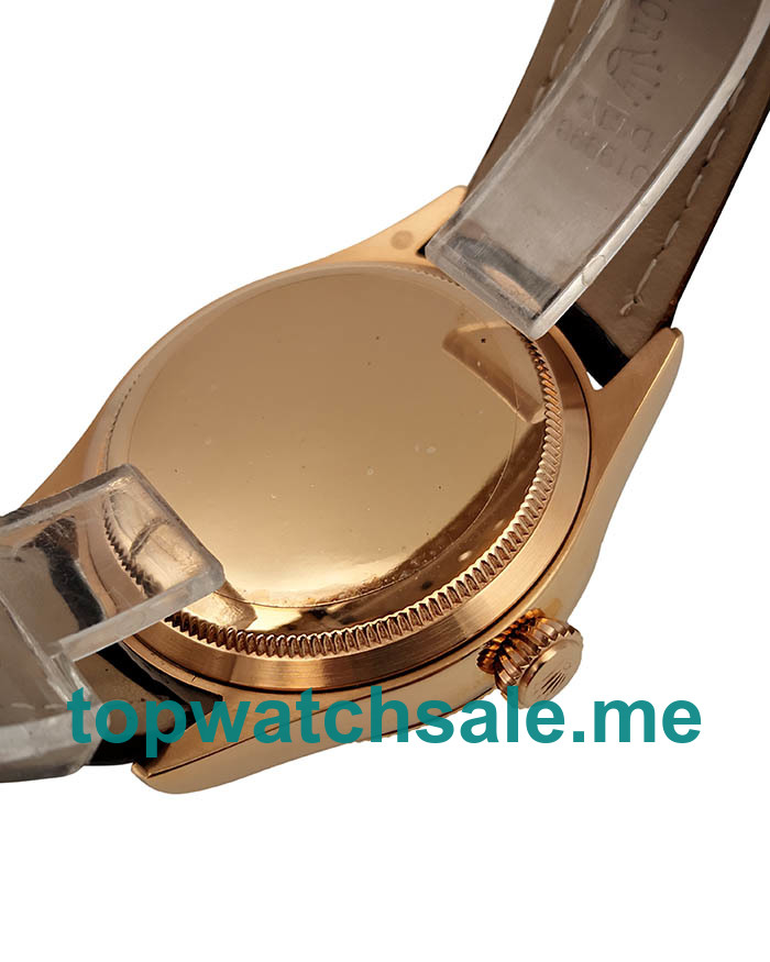 UK White Dials Rose Gold Rolex Cellini Date 50515 VF Replica Watches