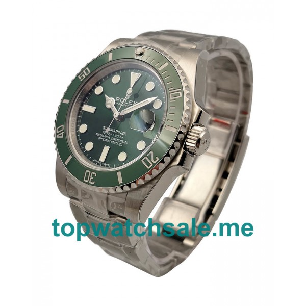 UK Green Dials Steel Rolex Submariner Date 116610LV 2018 N V8S Replica Watches