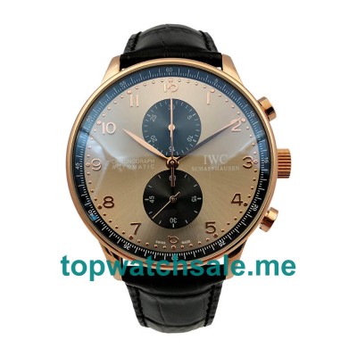 UK Grey Dials Red Gold IWC Portugieser IW371482 Replica Watches