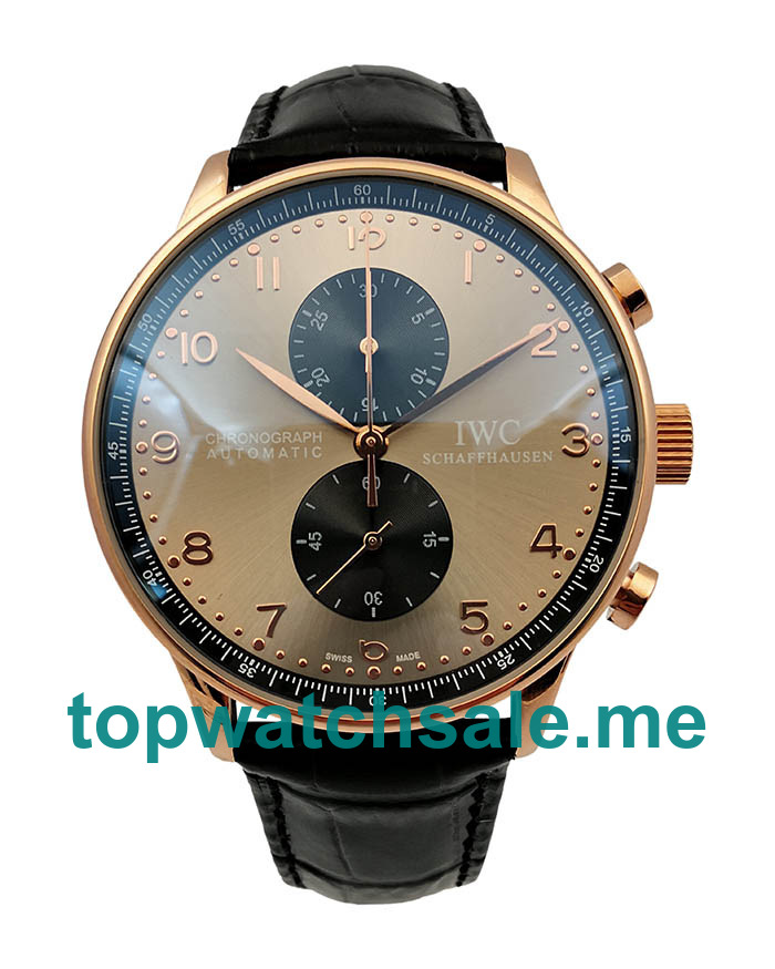 UK Grey Dials Red Gold IWC Portugieser IW371482 Replica Watches