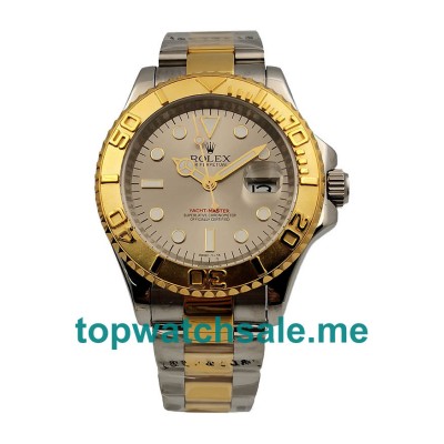 UK Silver Grey Dials Steel And Gold Rolex Yacht-Master 16623 Replica Watches