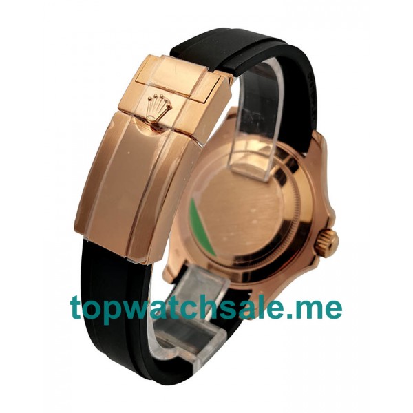 UK Black Dials Rose Gold Rolex Yacht-Master 40 116655 AR Replica Watches