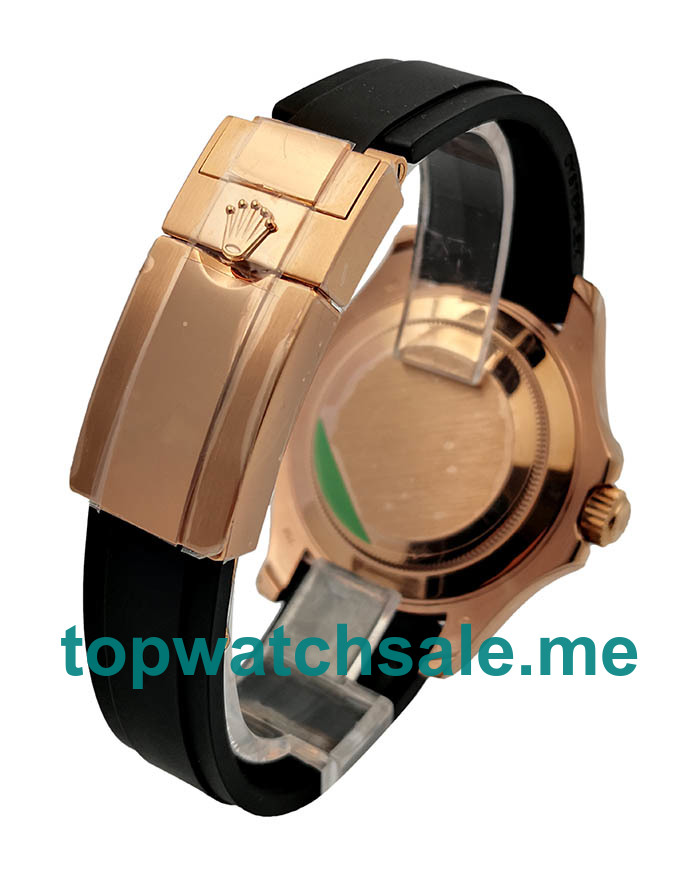 UK Black Dials Rose Gold Rolex Yacht-Master 40 116655 AR Replica Watches