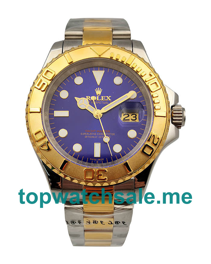 UK Blue Dials Steel And Gold Rolex Yacht-Master 16623 Replica Watches