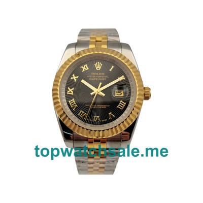 UK Black Dials Steel And Gold Rolex Datejust 116333 Replica Watches