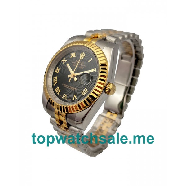 UK Black Dials Steel And Gold Rolex Datejust 116333 Replica Watches