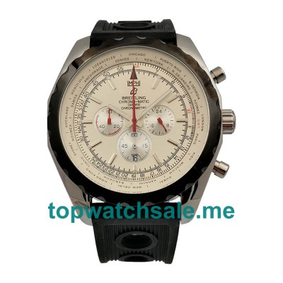 UK White Dials Steel Breitling Chrono-Matic A14360 Replica Watches
