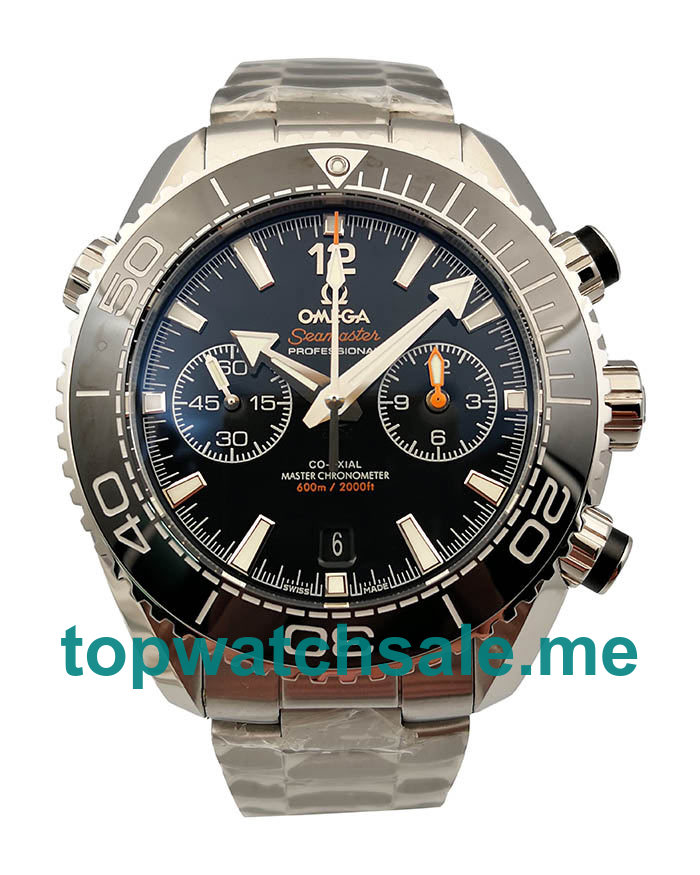 UK Black Dials Steel Omega Seamaster Planet Ocean 215.30.46.51.01.001 Replica Watches