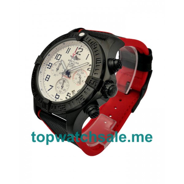 UK White Dials Black Steel Breitling Avenger XB0180E4 Replica Watches