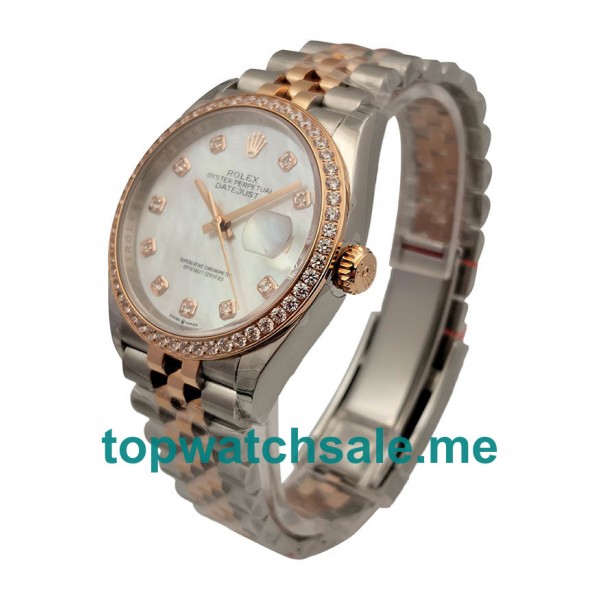UK Mother Of Pearl Dials Steel And Rose Gold Rolex Datejust 116233 Replica Watches