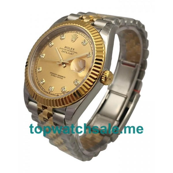 UK Champagne Dials Steel And Gold Rolex Datejust II 116333 EW Replica Watches