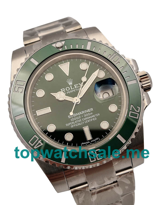 UK Green Dials Steel Rolex Submariner Date 116610LV 2018 N V9S Replica Watches