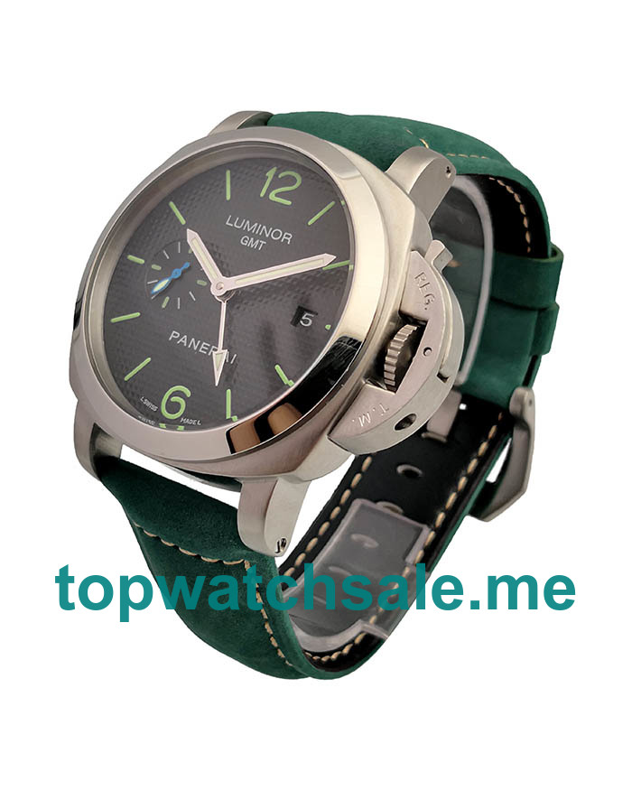 UK Black Dials Steel Panerai Luminor GMT PAM00535 Replica Watches