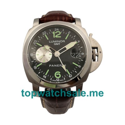 UK Black Dials Steel Panerai Luminor GMT PAM00088 Replica Watches