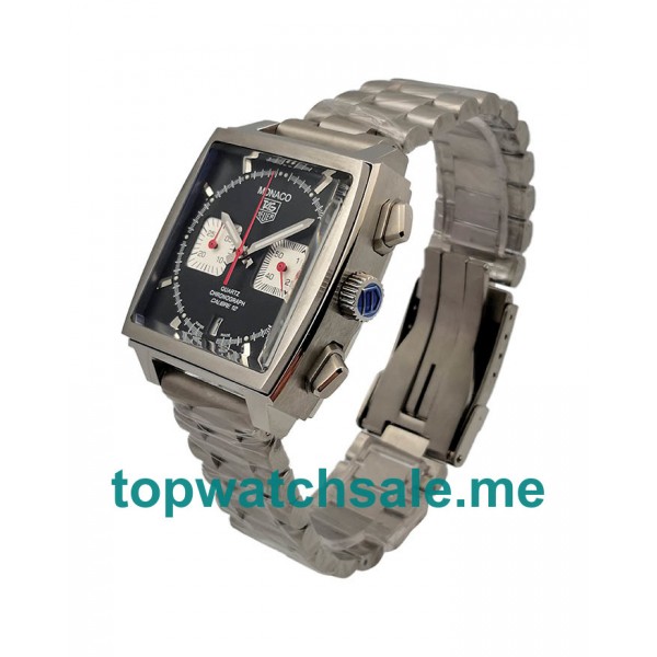 UK Black Dials Steel TAG Heuer Monaco CAW2114.FT6021 Replica Watches