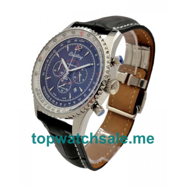 UK Black Dials Steel Breitling Montbrillant A41370 Replica Watches
