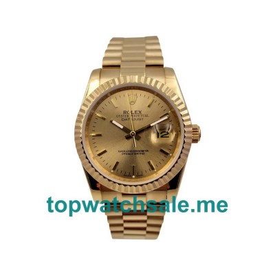UK Champagne Dials Gold Rolex Datejust 278278 Replica Watches