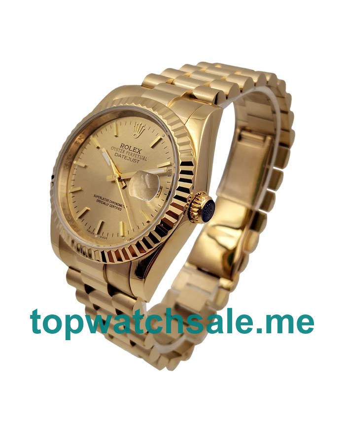 UK Champagne Dials Gold Rolex Datejust 278278 Replica Watches