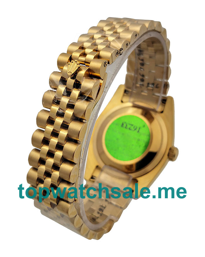 UK Black Dials Gold Rolex Day-Date 118238 Replica Watches