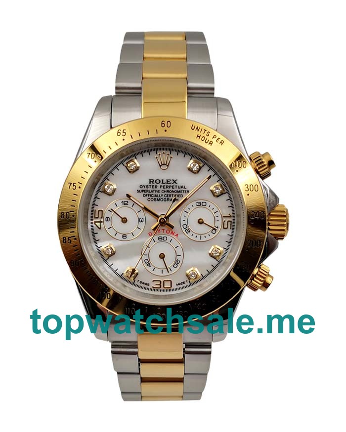 UK Mother-of-pearl Dials Steel And Gold Rolex Daytona 116523 Replica Watches