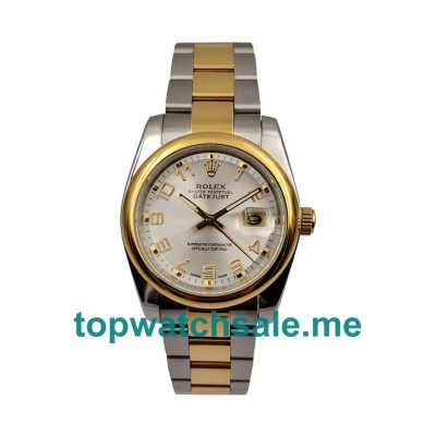 UK White Dials Steel And Gold Rolex Lady-Datejust 179163 Replica Watches